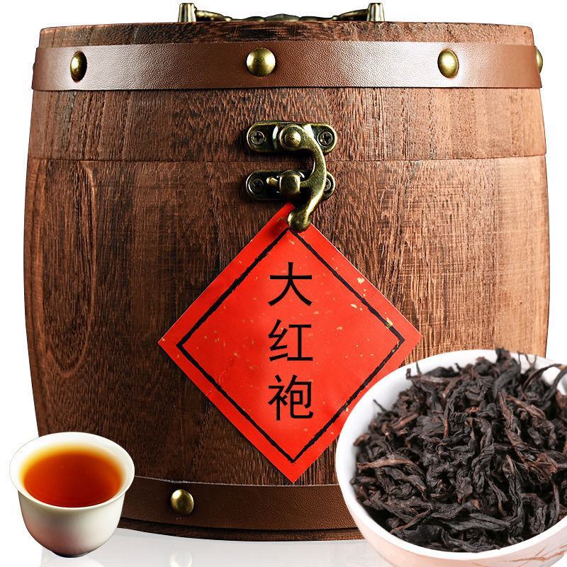 【产地】木桶250g罐装武夷大红袍红茶叶散装礼盒包邮