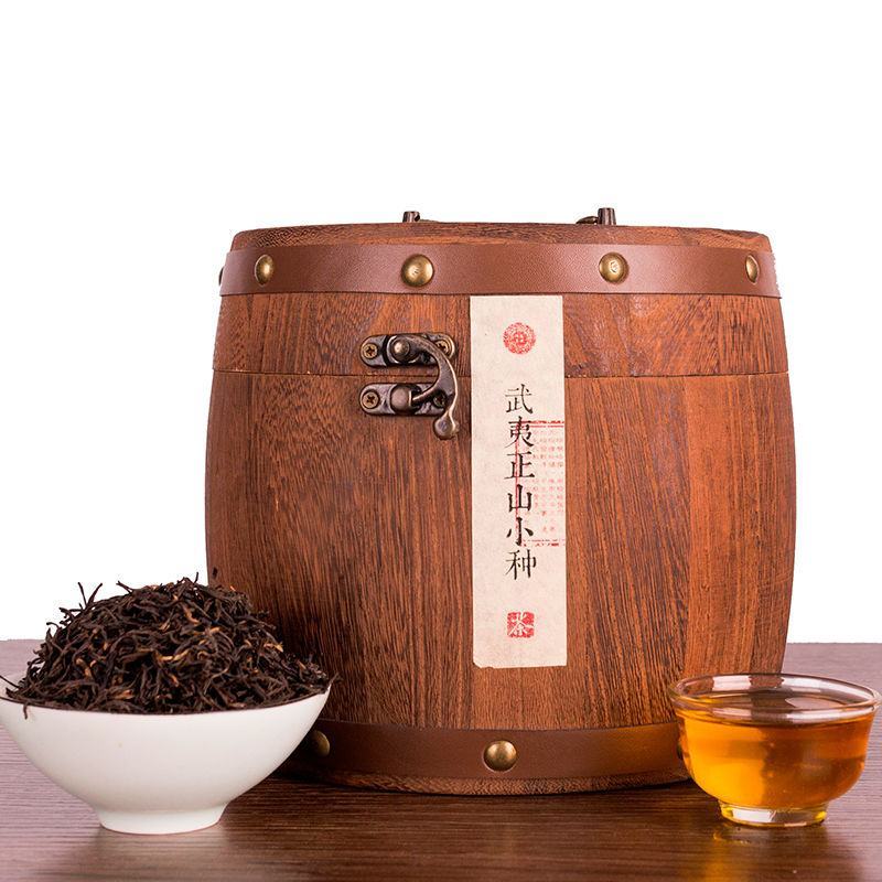 品质武夷山正山小种红茶2023新茶500g大份量木桶茶