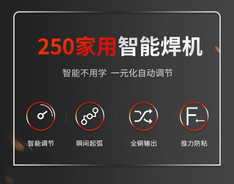 德力西电焊机220v250315家用小型两用380v便携