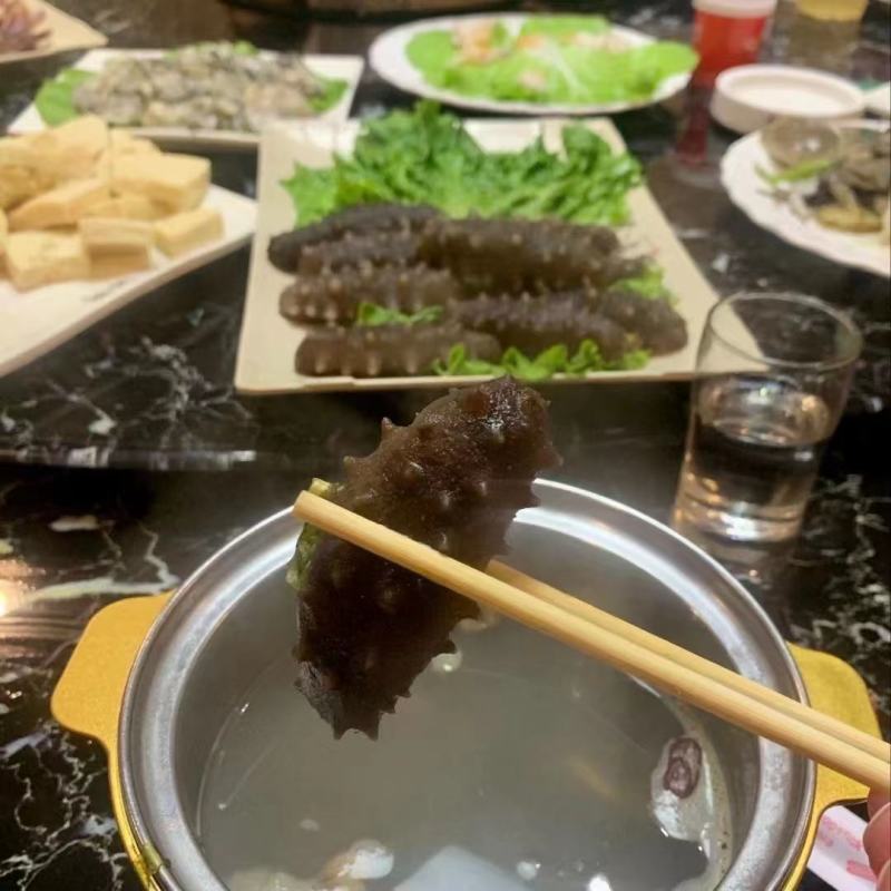 冷冻鲜食海参，冷冻装加热即食，海参，大连海参辽刺参