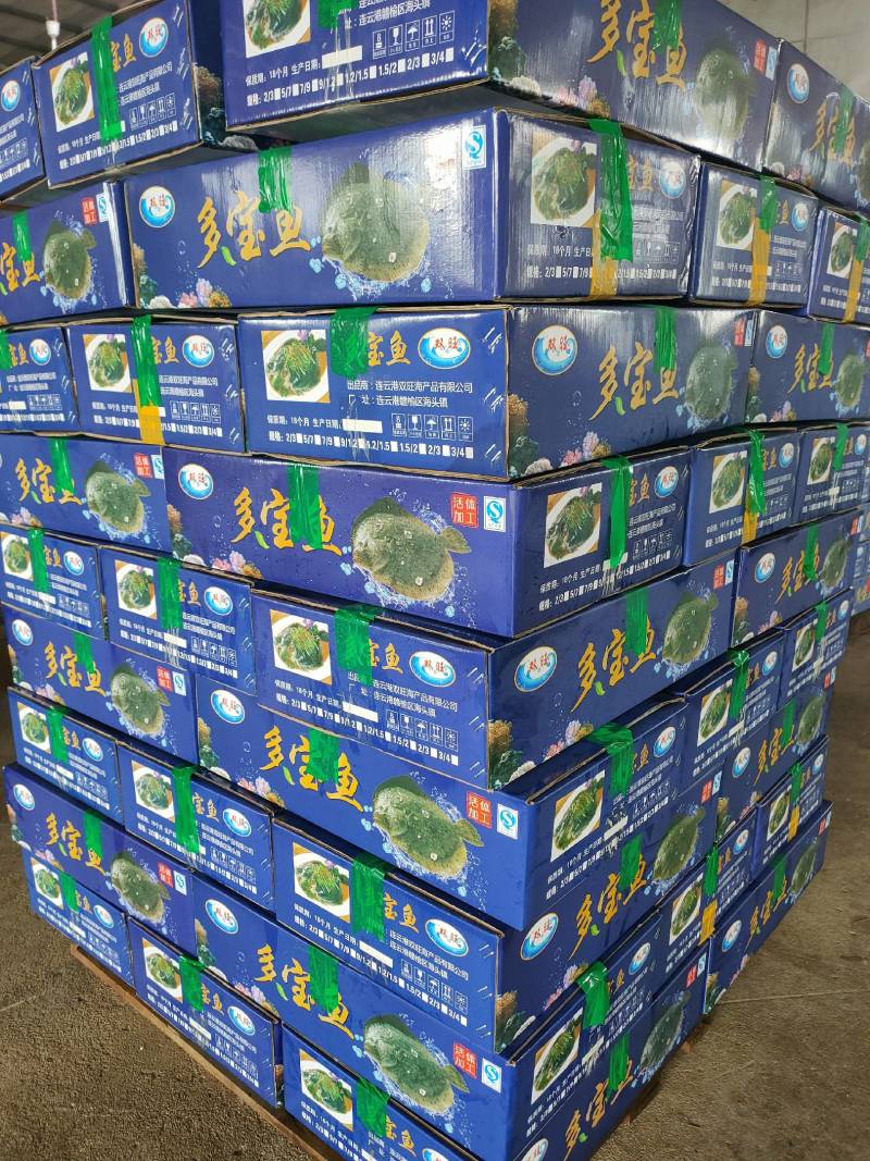 单冻多宝鱼，规格齐全，电商酒店**，全国批发。