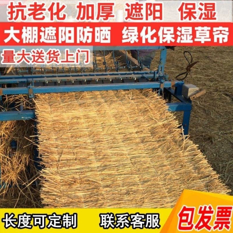 草帘子稻草帘大棚保温屋顶隔热防晒公路防滑保湿草垫子草毡干