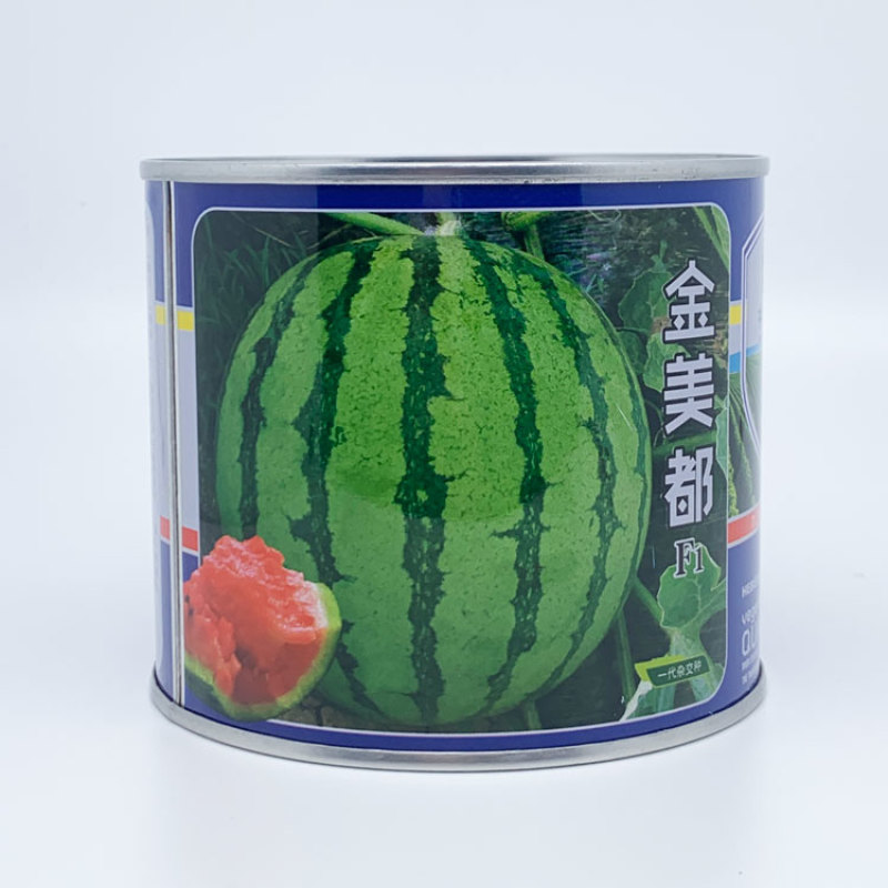 茂华金美都西瓜种子耐裂大红瓤圆形早熟美都西瓜40克原装