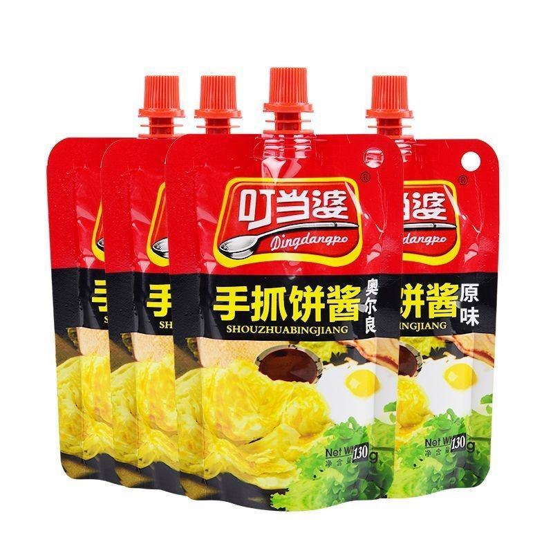 叮当婆手抓饼番茄酱鸡蛋灌饼酱香辣原味奥尔良口味酱料小袋1