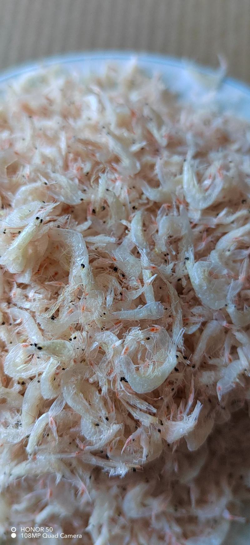 无盐虾皮干度好即食老幼含钙汤料调味毛虾海产干货