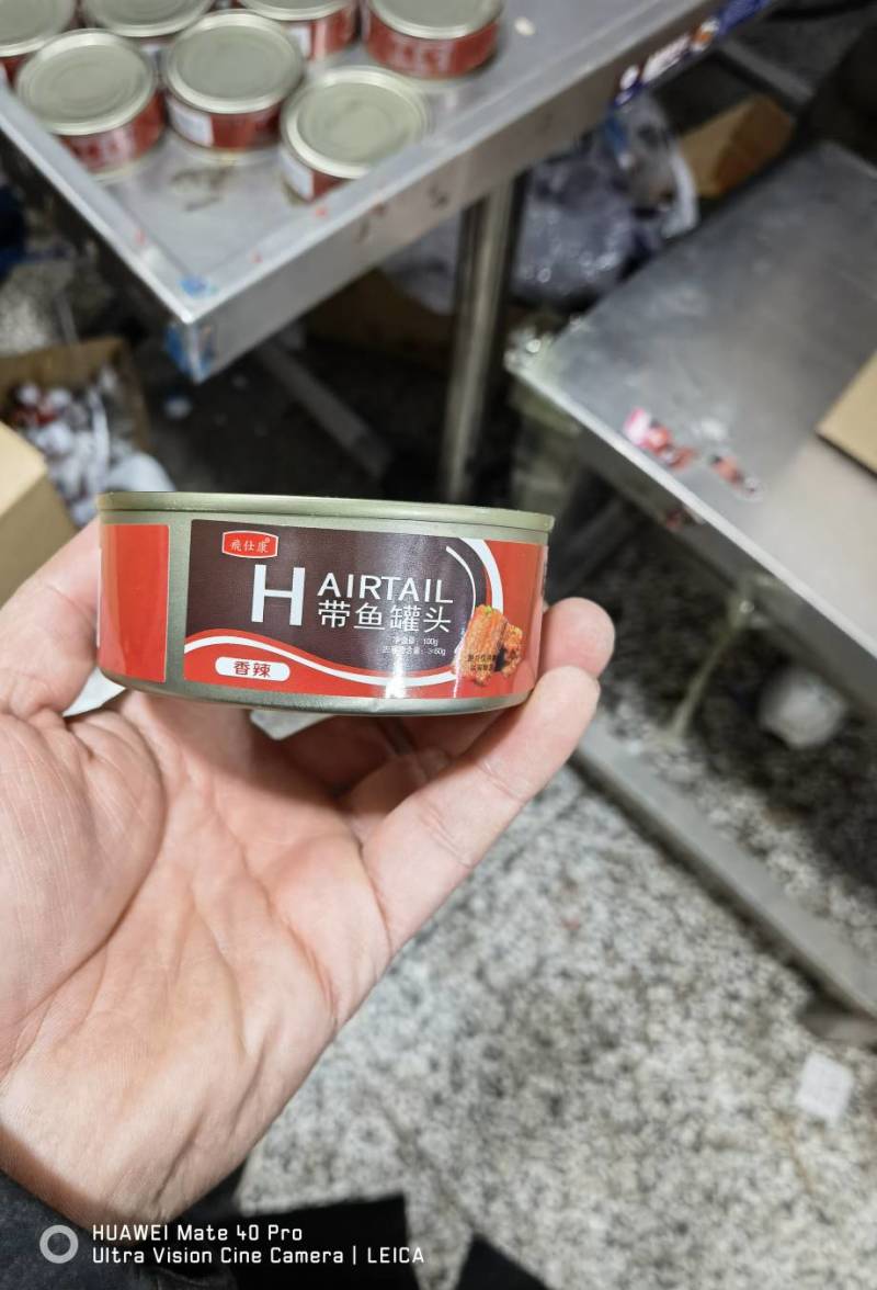 即食带鱼罐头，100克，五香，香辣，口感好，肉质细腻