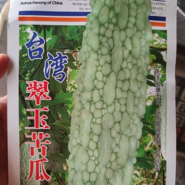 台湾翠玉苦瓜种子5克，长棒型瘤棱分明亩产8000斤以上