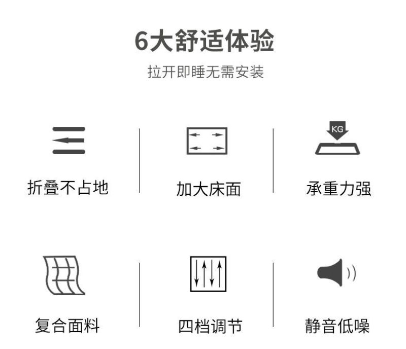 折叠床单人办公室午休床便携式躺椅子医院陪护床简易午睡床