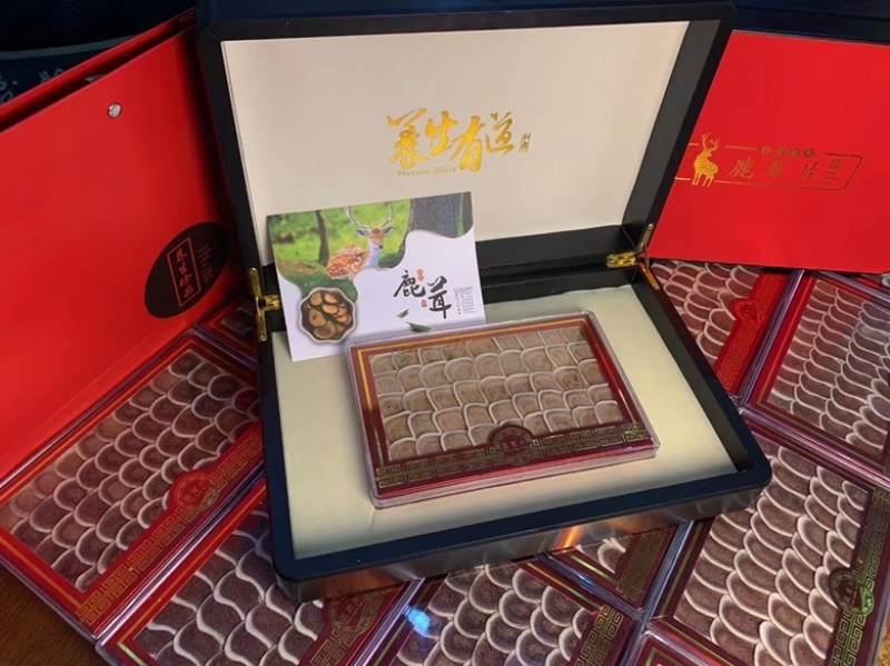 鹿茸片礼盒特惠款特别大气礼盒装带手拎袋