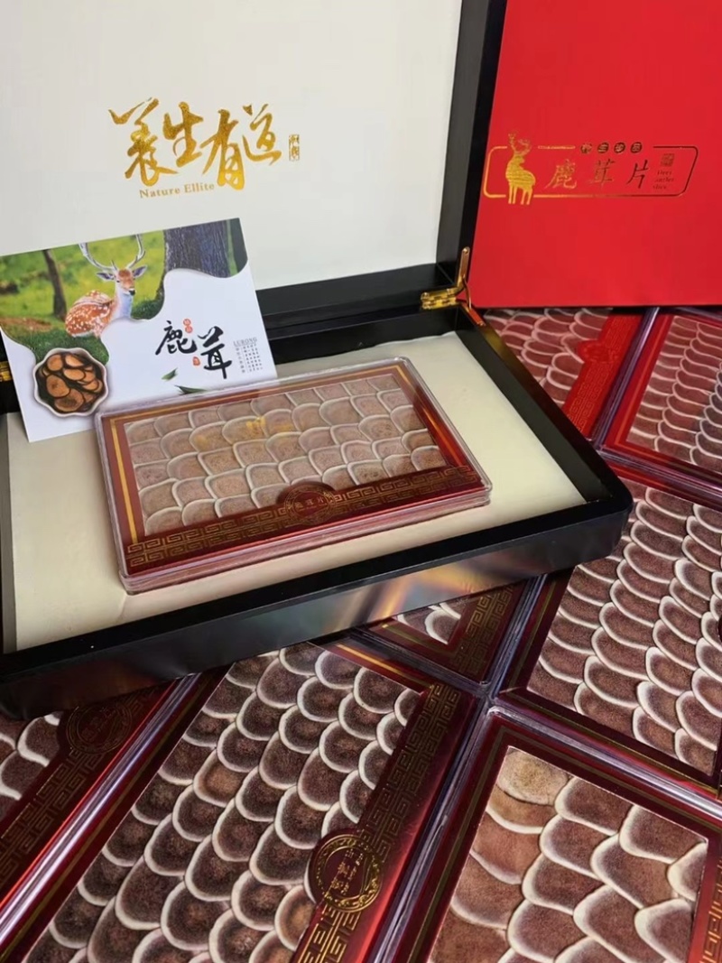 鹿茸片礼盒特惠款特别大气礼盒装带手拎袋