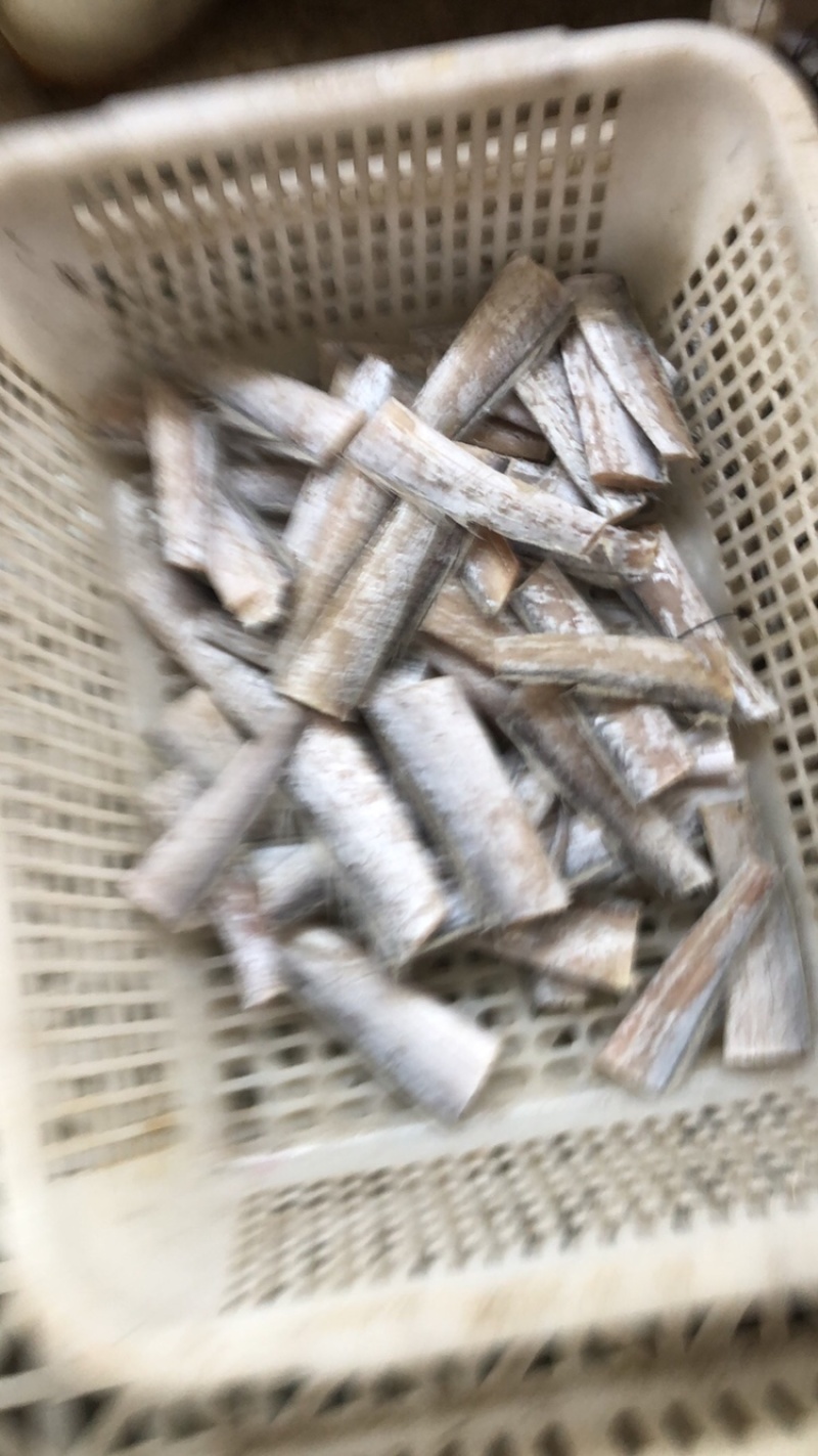 带鱼尾段。黄海小眼无冰衣。看我加工带冰衣。
