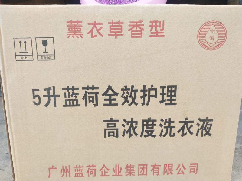 洗衣液蓝荷洗衣液，5升大桶，去污，芳香，实惠大品牌值