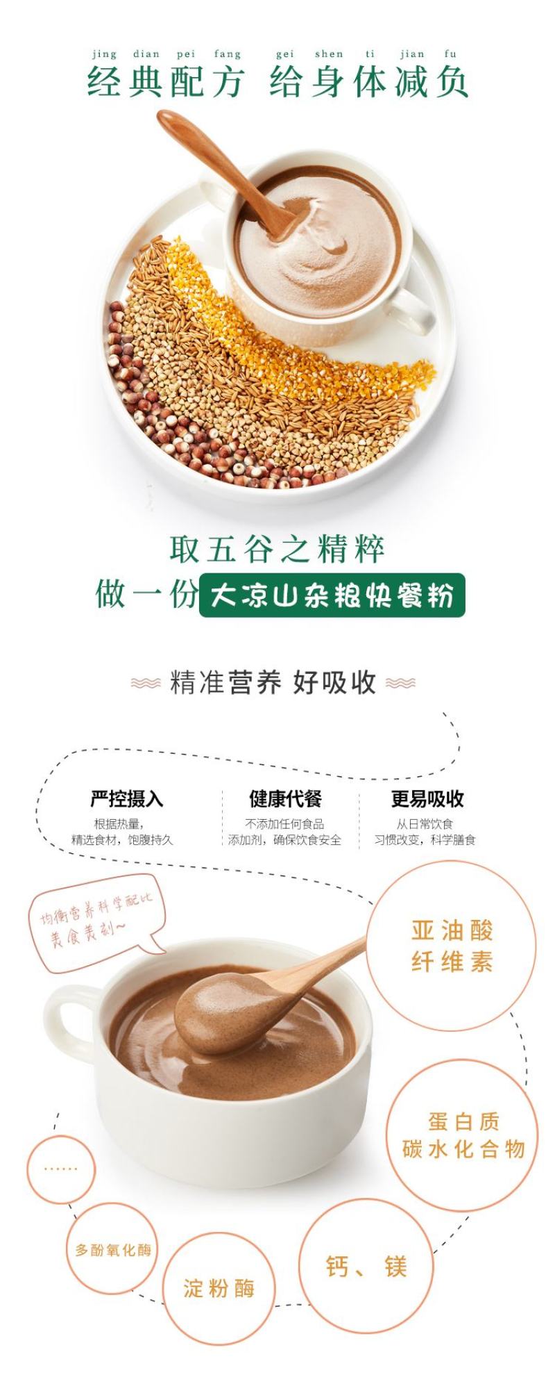杂粮快餐粉大凉山杂粮快餐粉（营养代餐粉）