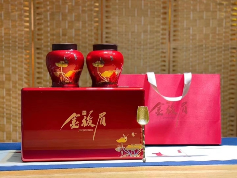 金骏眉新茶红茶黄芽蜜香金俊眉茶叶500克高档礼盒装