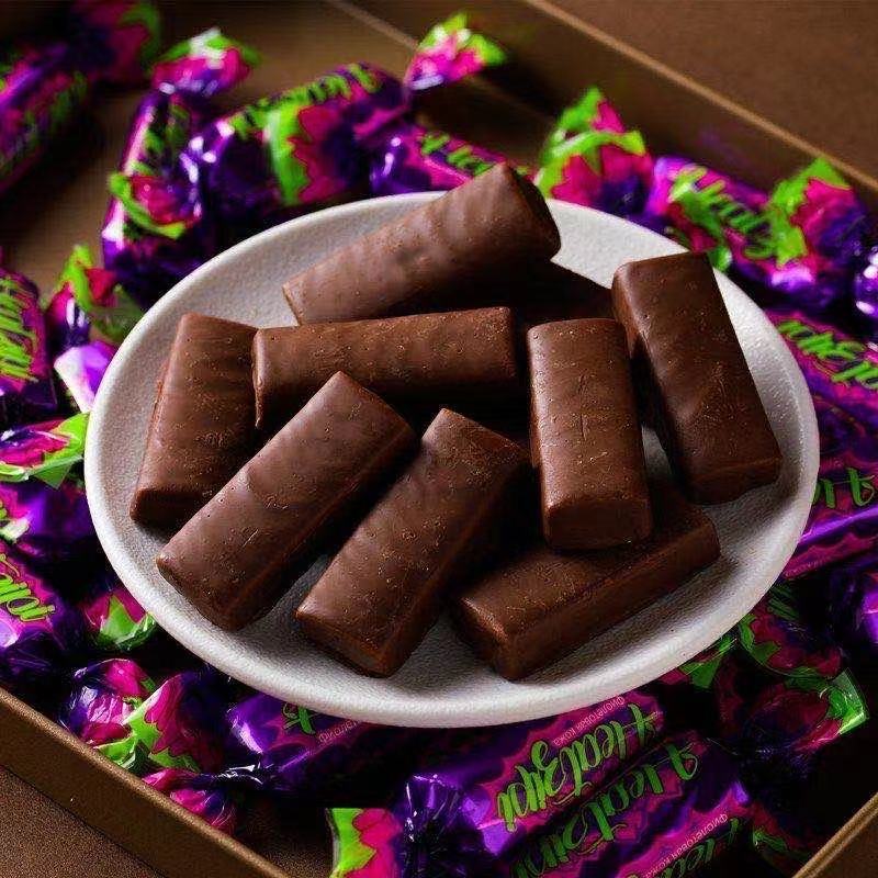 俄罗斯风味紫皮糖批发一箱20斤