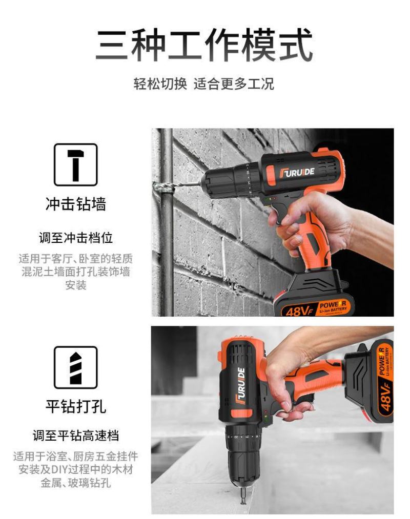电钻工具套装五金电工专用日常家用维修多功能工具箱