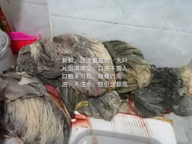 新鮮牛百叶，屠宰场一手货源，饱满，大叶片