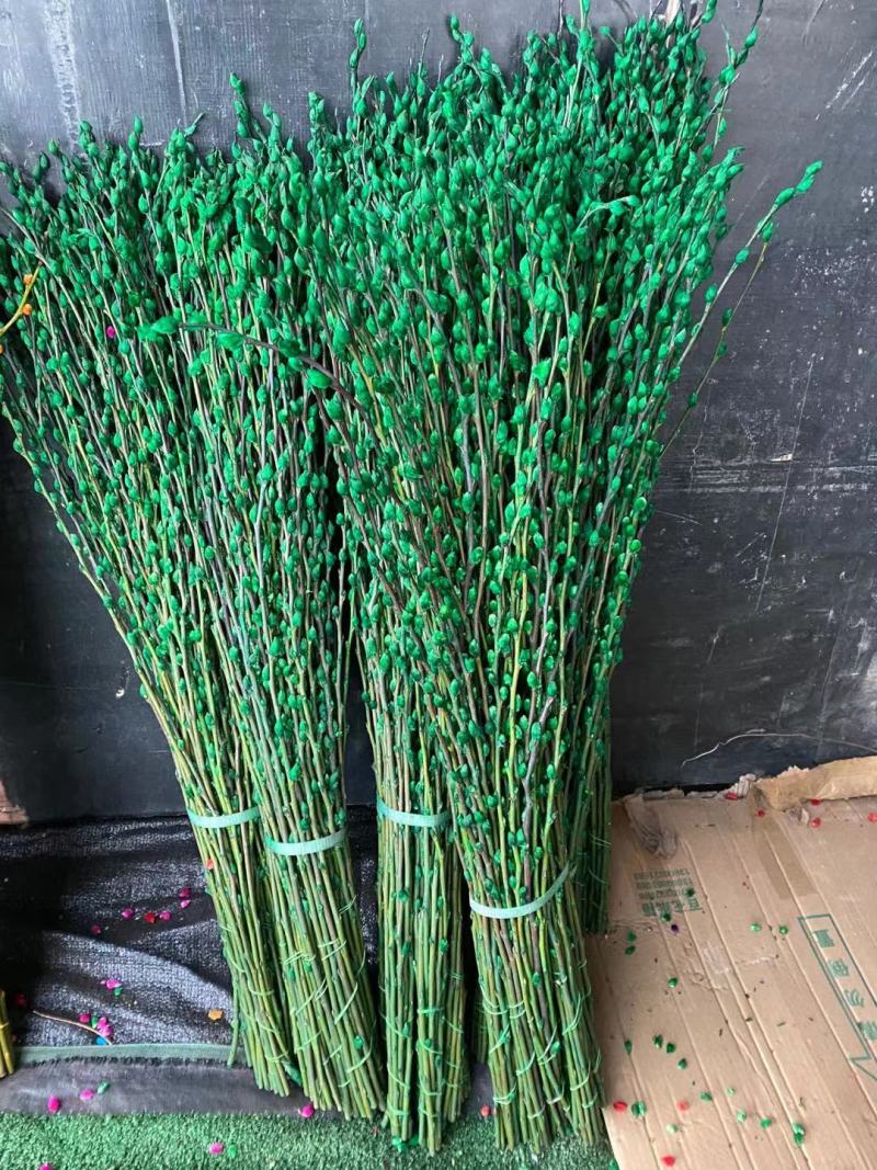 银柳干花真鲜枝花瓶水养客厅装饰摆件福桶红色多彩招财耐寒年
