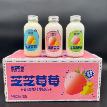 罗森优选果肉芝士酸奶高端进口酸奶达利园益生菌