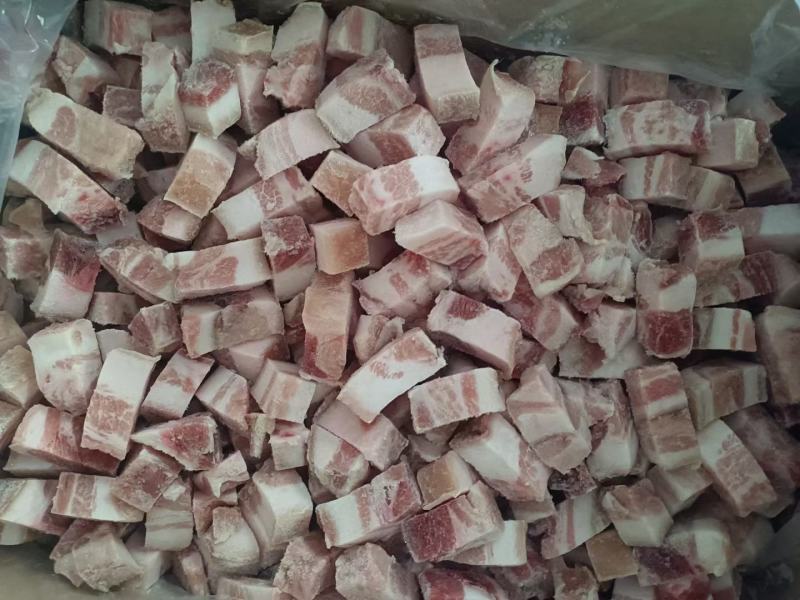 原切五花肉块，原切五花肉片，带皮五花肉块，食堂快餐专用