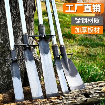 挖树铲子锰钢加厚起苗洛阳铁铲户外树根农用工具挖土坑地神器