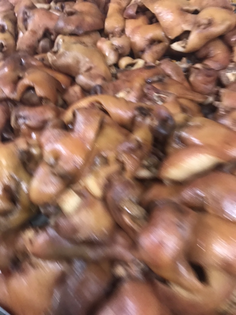 国产新鲜加工卤全猪头皮快餐连锁外卖凉拌菜