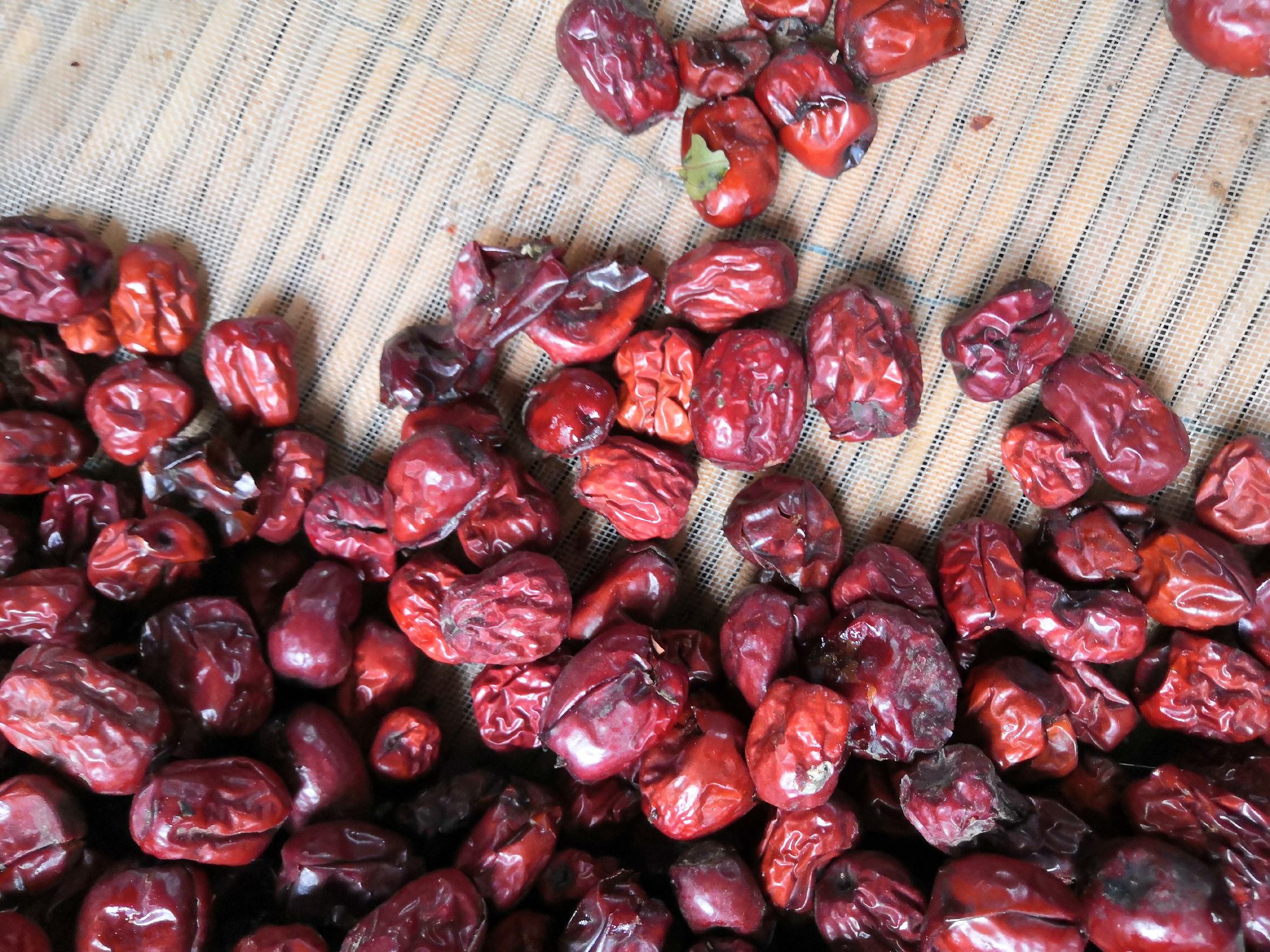 红枣莲子桂圆陈皮食材展示