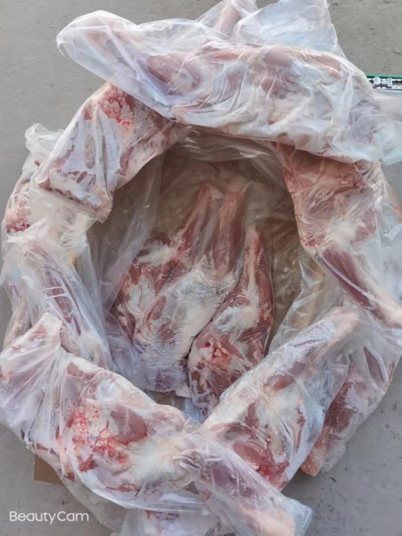 【羔羊带骨前腿】草地羊的标准件19斤，烧烤必备！鲜嫩可口