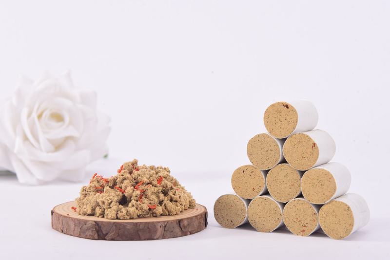 [标题]红花艾柱艾柱艾灸蒲团专用陈艾家用香薰艾