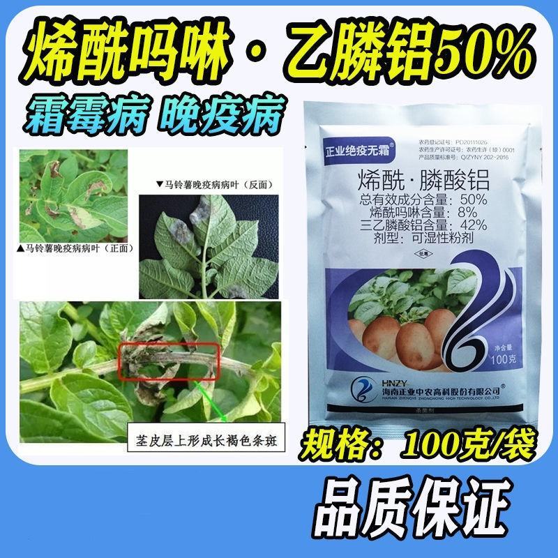 正业绝疫无霜50%烯酰吗啉三乙膦酸铝晚疫病霜霉病斑早疫病