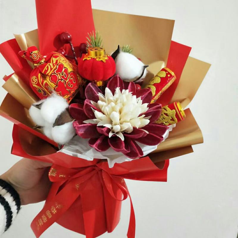 春节花束（新春花束）新年花束礼盒代加工一件代发社区团购