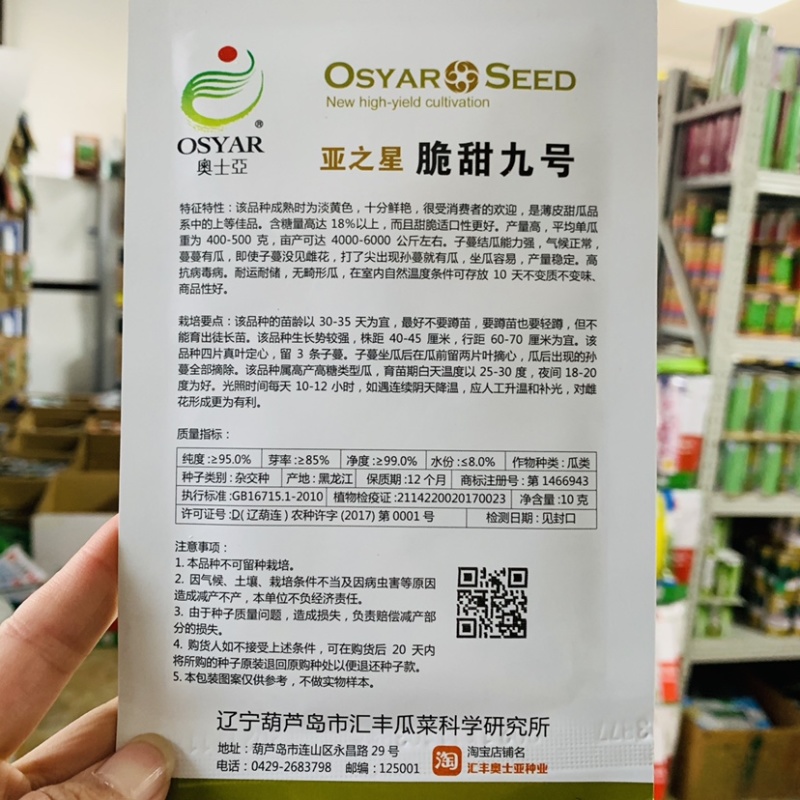 脆甜九号甜瓜种子一代杂交早熟薄皮甜瓜品种高抗病毒