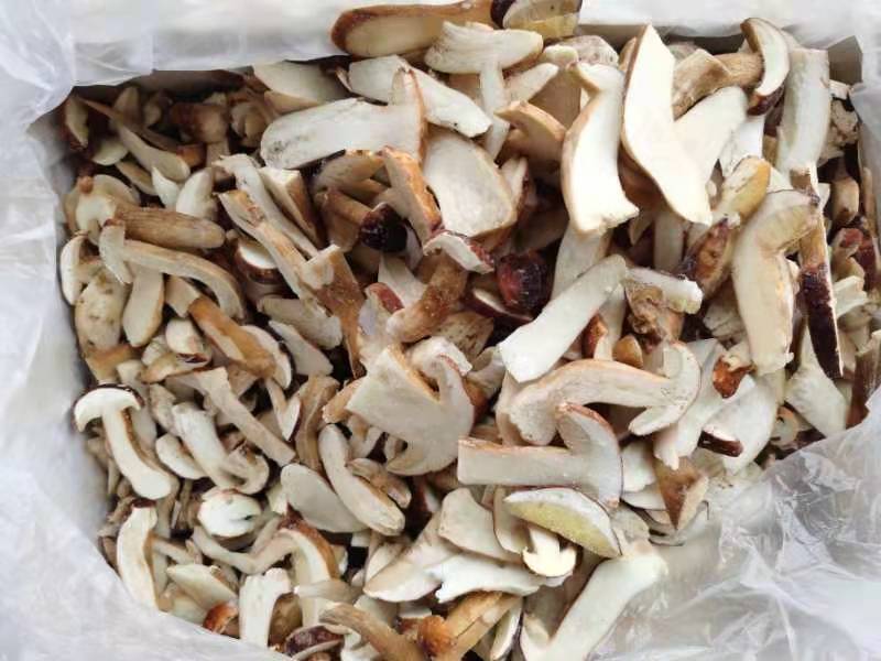 云南特产冰冻白牛肝菌美味牛肝菌大脚菇菌冻品产地直销