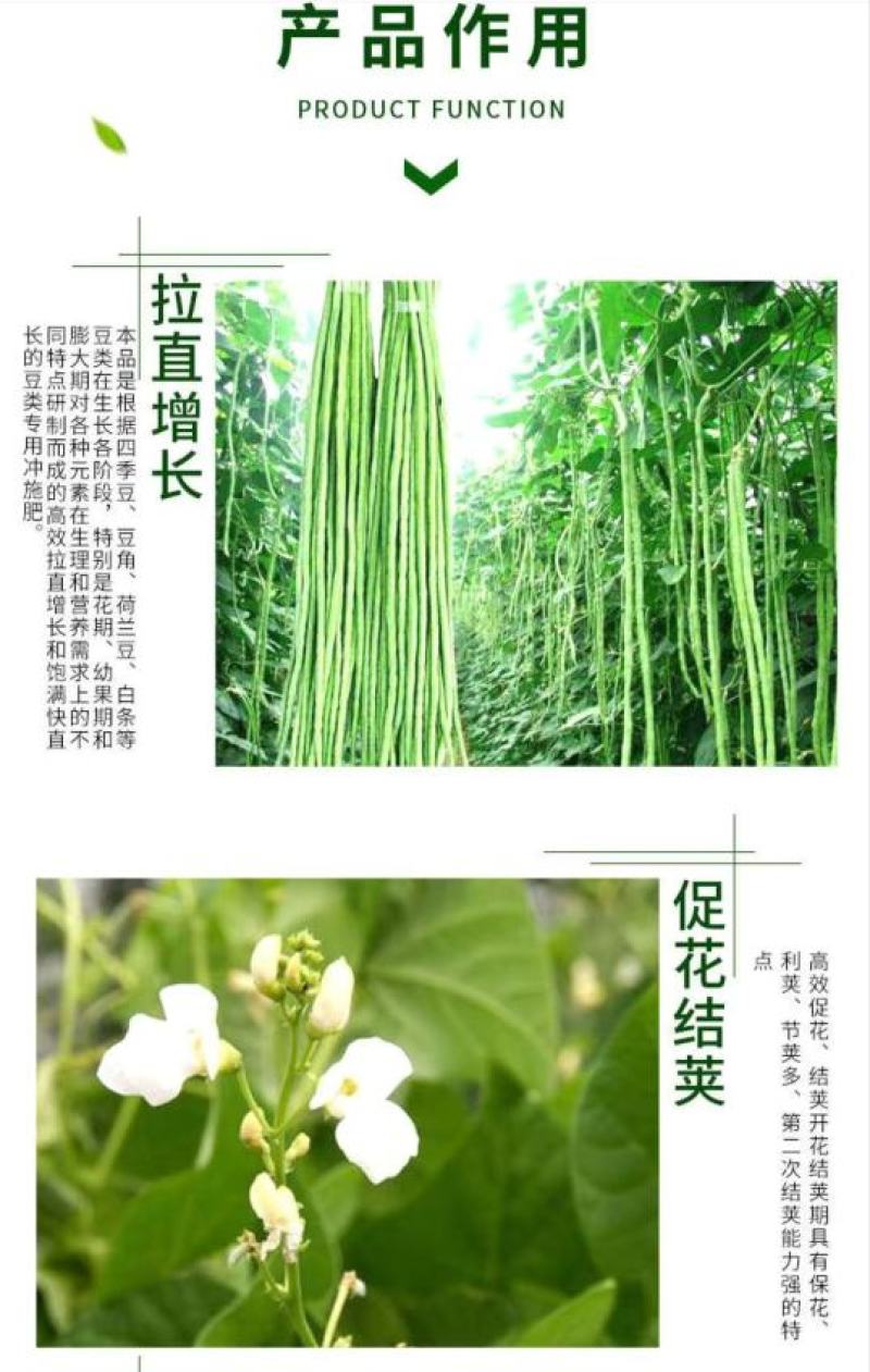豆满藤钼元素加强型桶装水溶肥冲施肥豆类专用肥增花多荚嫩直