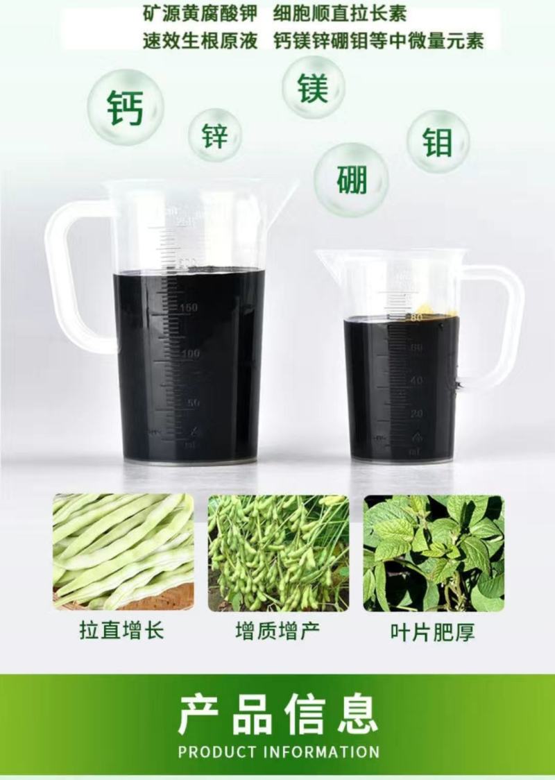 豆满藤钼元素加强型桶装水溶肥冲施肥豆类专用肥增花多荚嫩直