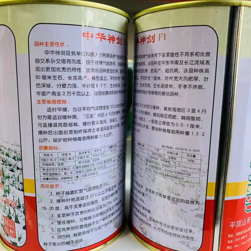 平龙中华神剑韭菜种子特抗寒抗病高产无干尖不休眠韭菜种籽