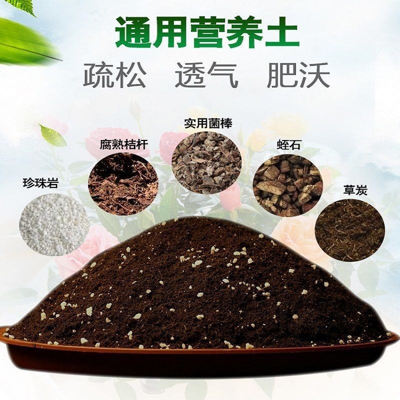 花土营养土花土壤家用养花专用通用型种花盆栽有机花泥种植多