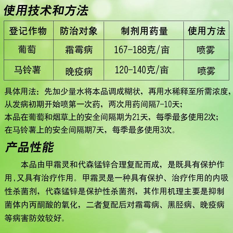 国光艾德58%甲霜灵代森锰锌番茄晚疫病黑胫病霜霉病专用