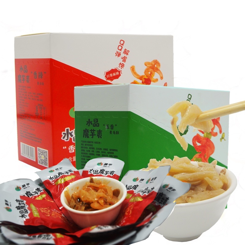 麻栗坡县魔芋爽五香辣素毛肚一首货源美味零食礼包配置