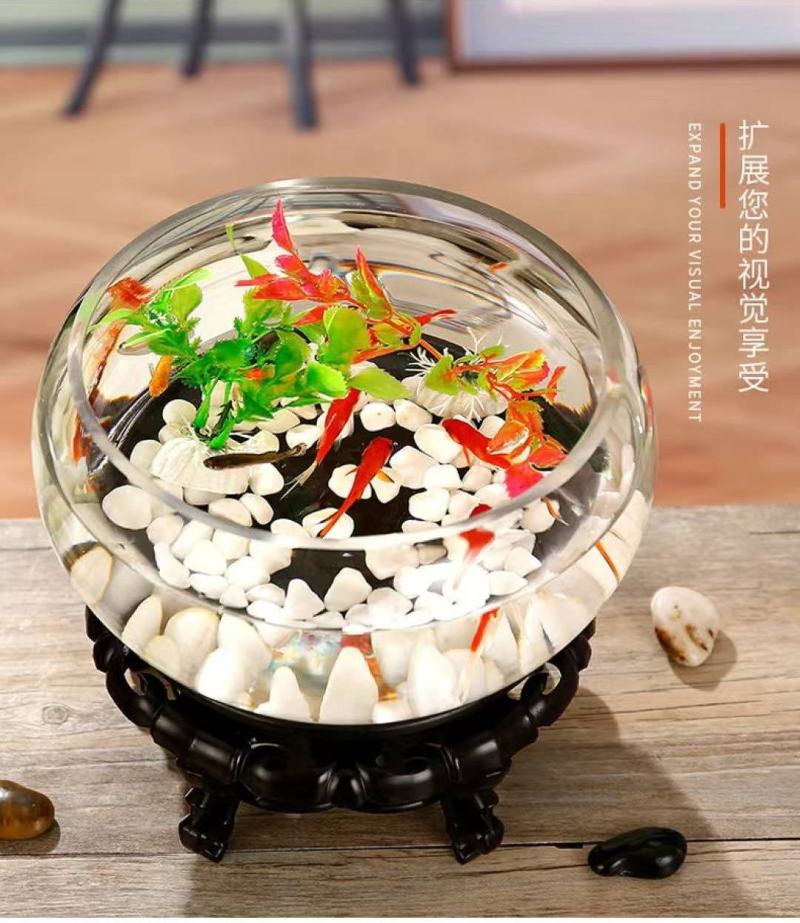 金鱼鱼缸超白玻璃缸家用观赏包邮包损承担运输风险