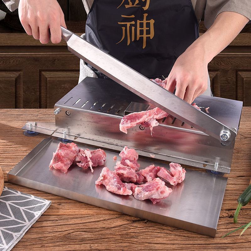 冻肉切片刀家用切肉机斩骨砍骨铡刀剁鸡鸭鱼切骨机商用不锈钢