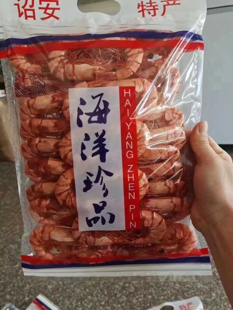 特大草虾鲜甜无比个头大肉质紧实有嚼劲