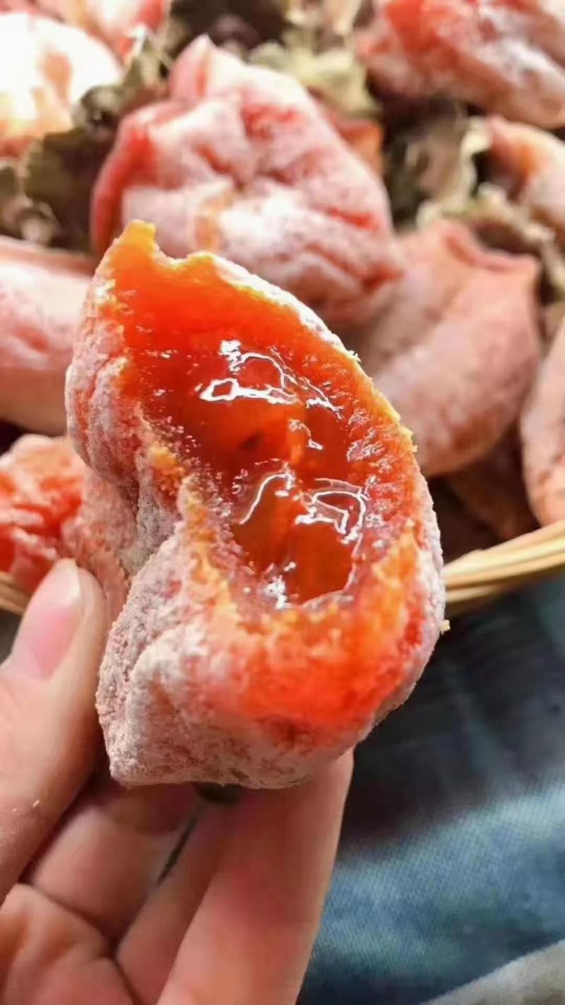 柿饼，正宗富平柿饼自然晾晒自然挂霜，软糯香甜！
