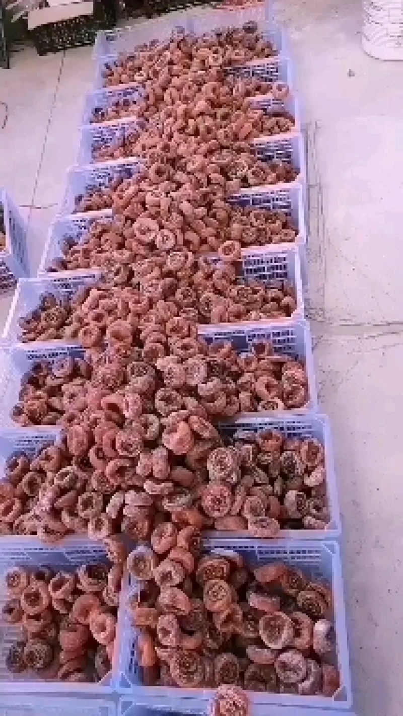 霜降柿饼霜饼广西桂林柿饼产地大量高次市场便宜柿饼源头工厂