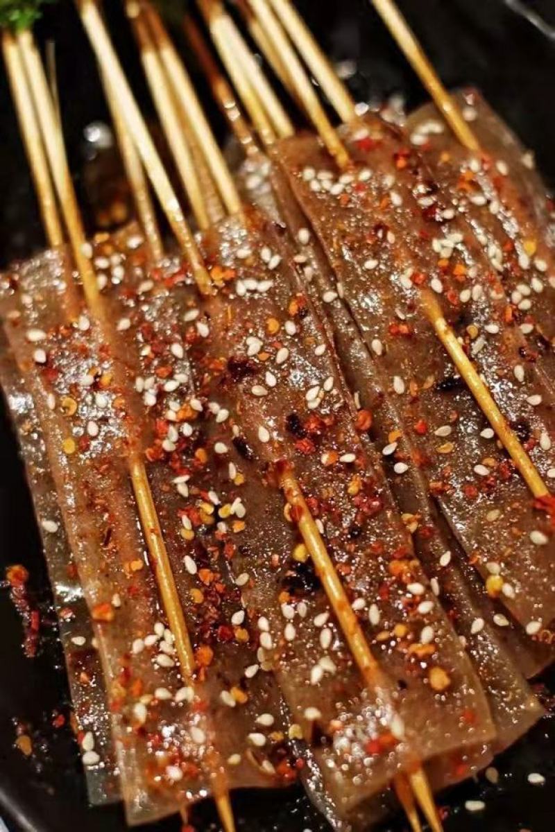 鬼肉魔芋九道粮魔芋溥片火锅食材魔芋皮片鬼肉豆腐火锅串食材