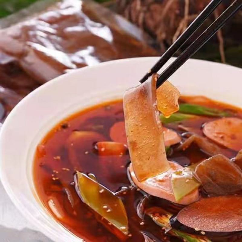 鬼肉魔芋九道粮魔芋溥片火锅食材魔芋皮片鬼肉豆腐火锅串食材