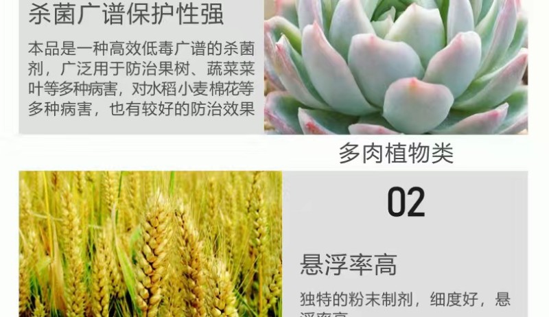 悦联75%百菌清蓝粉果树黄瓜白粉病霜霉炭疽叶斑病杀菌