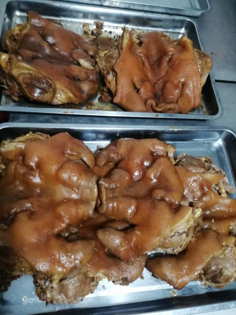 全熟猪头肉纯干货无水分散装每天现煮！剔骨、淸煮、不剔骨