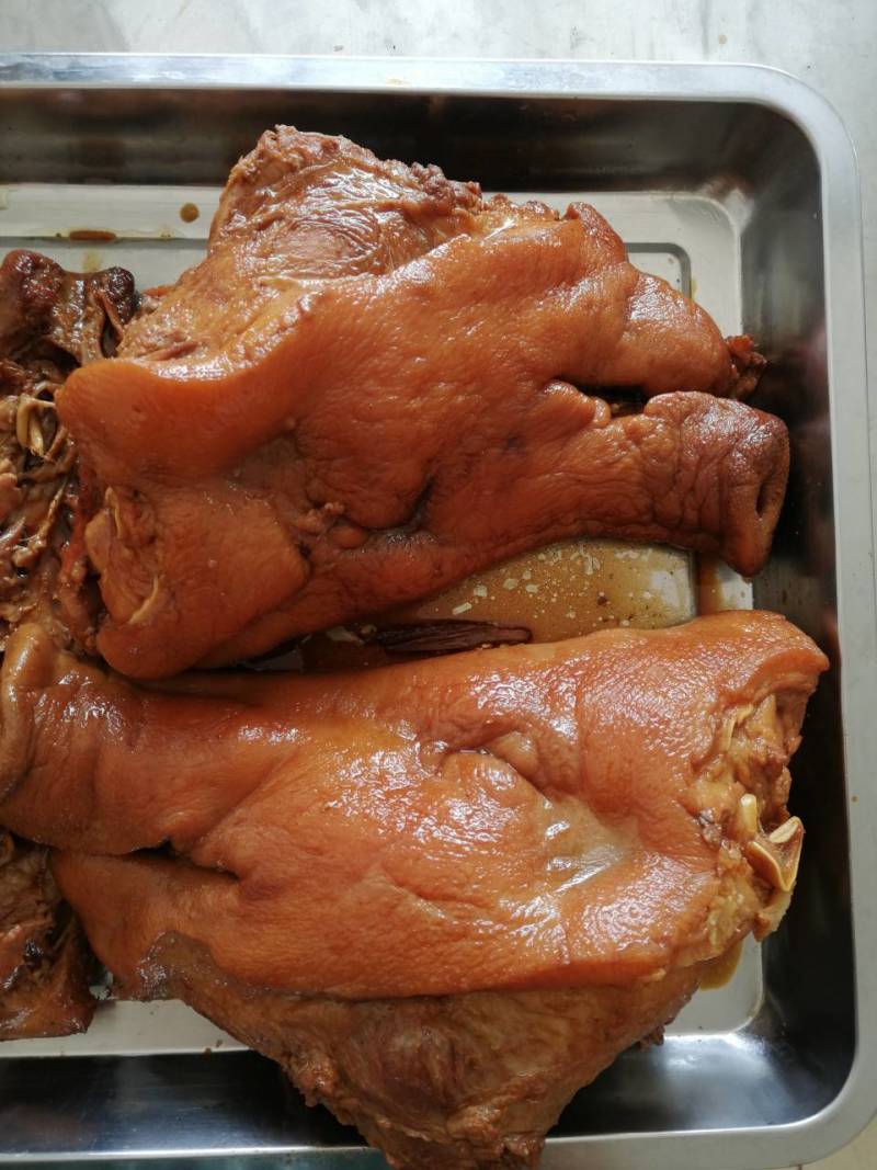 全熟猪头肉纯干货无水分散装每天现煮！剔骨、淸煮、不剔骨