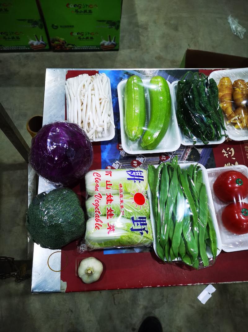 组合套菜产地供货社区订购电商配送当天新鲜蔬菜视频看货